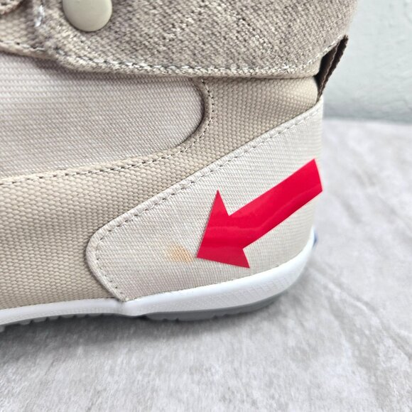 Keds Lace Up High Top Sneakers Tan Canvas Streetwear Casual Shoe Boots Size 7 - Picture 7 of 13